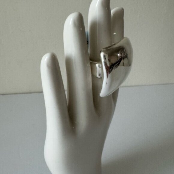 E&L Israel Sterling Silver Electroform Statement Square Ring Sz. 8 - Picture 9 of 14